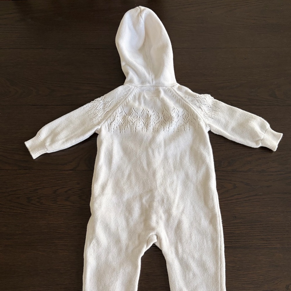 Little Planet by Carters Organic Baby Hooded Sweater Jumpsuit (9M) - Picture 6 of 7